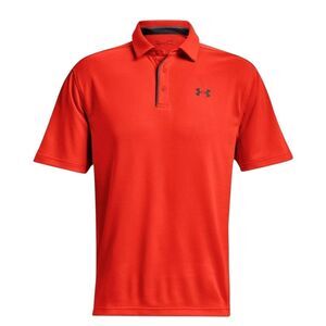Under Armour Men's UA Tech Performance Loose-Fit Golf Polo Phoenix Fire Large